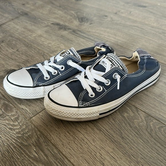 Slate Blue Converse shoes size 7 women’s - Picture 1 of 5